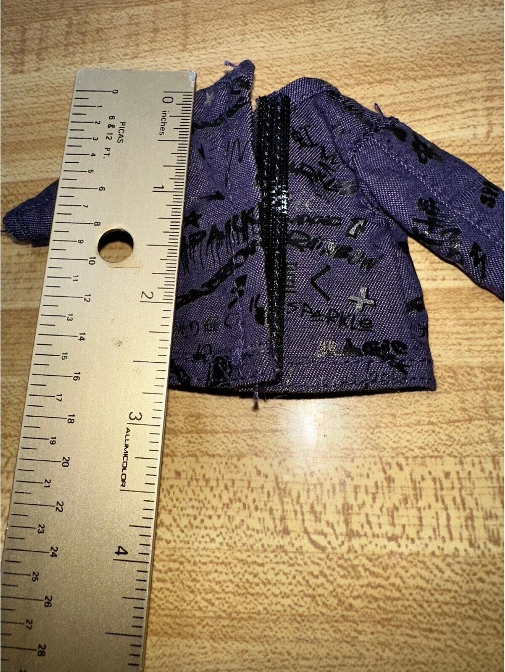 Barbie Doll Outfit Purple Jacket and Blue Jeans Set - Very Good Condition